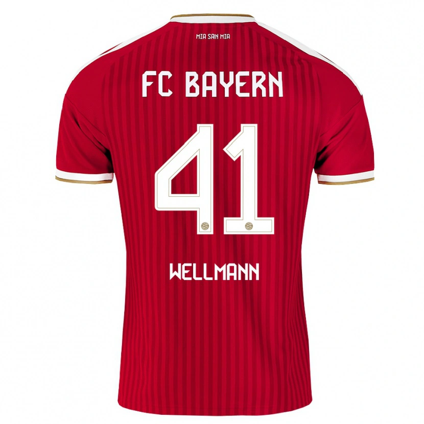 Danxen Criança Camisola Anna Wellmann #41 Vermelho Branco Azul Principal 2026/27 Camisa