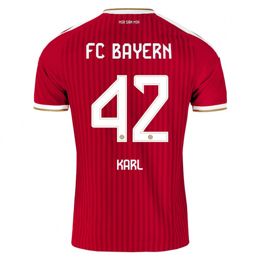 Danxen Criança Camisola Lennart Karl #42 Vermelho Branco Azul Principal 2026/27 Camisa