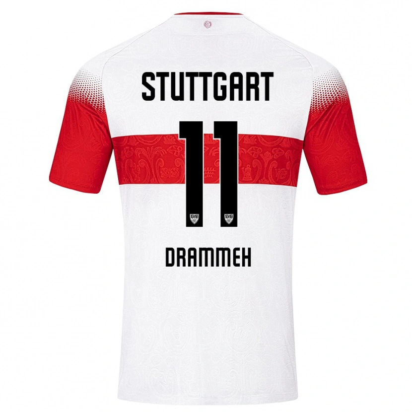 Danxen Criança Camisola Mohamed Drammeh #11 Branco Vermelho Amarelo Principal 2026/27 Camisa