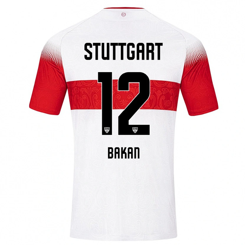 Danxen Criança Camisola Eren Bakan #12 Branco Vermelho Amarelo Principal 2026/27 Camisa