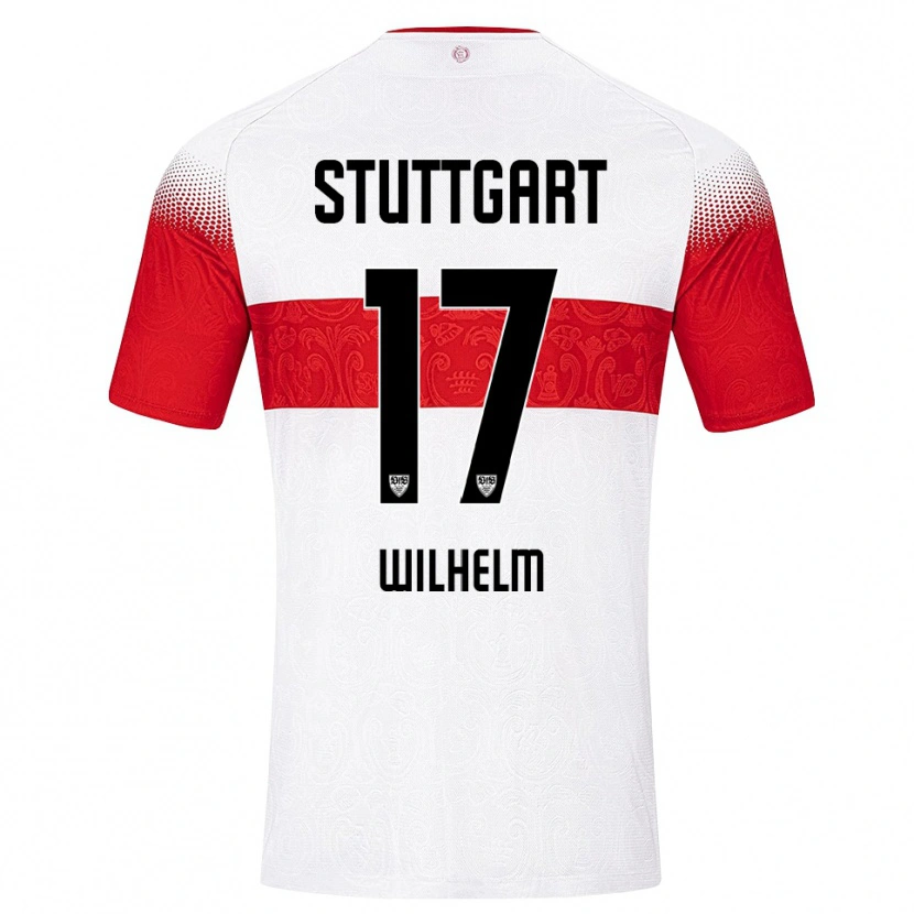 Danxen Criança Camisola Julian Wilhelm #17 Branco Vermelho Amarelo Principal 2026/27 Camisa