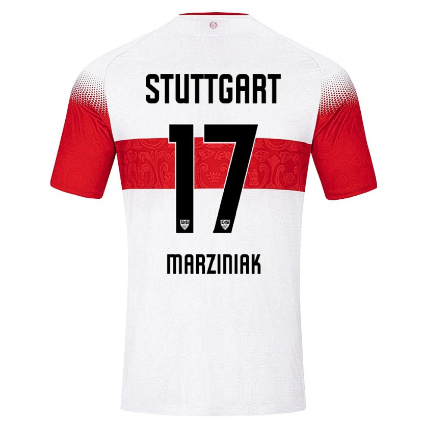 Danxen Criança Camisola Chiara Marziniak #17 Branco Vermelho Amarelo Principal 2026/27 Camisa