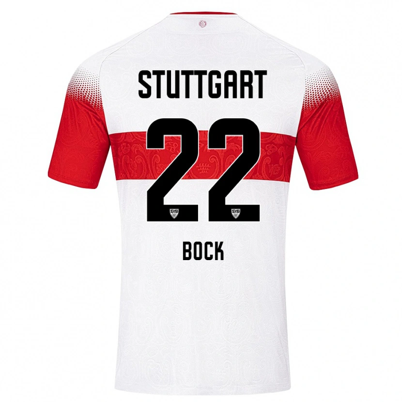 Danxen Criança Camisola Julian Bock #22 Branco Vermelho Amarelo Principal 2026/27 Camisa