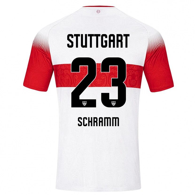 Danxen Criança Camisola Collin Schramm #23 Branco Vermelho Amarelo Principal 2026/27 Camisa