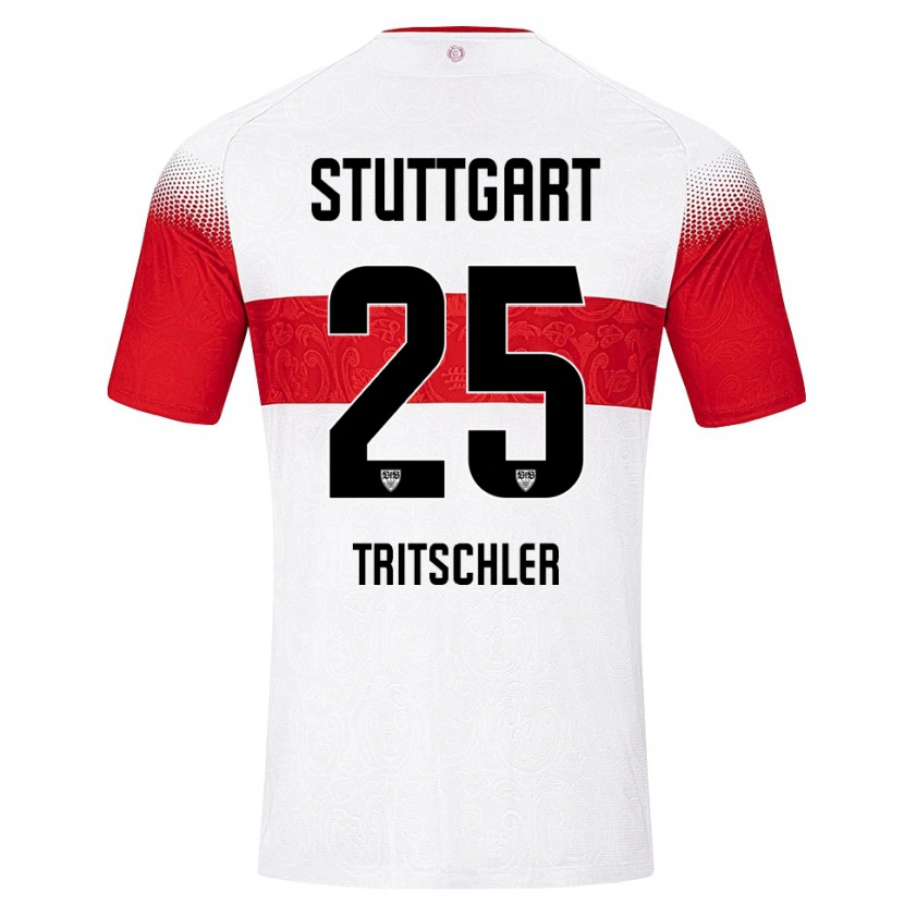 Danxen Criança Camisola David Tritschler #25 Branco Vermelho Amarelo Principal 2026/27 Camisa