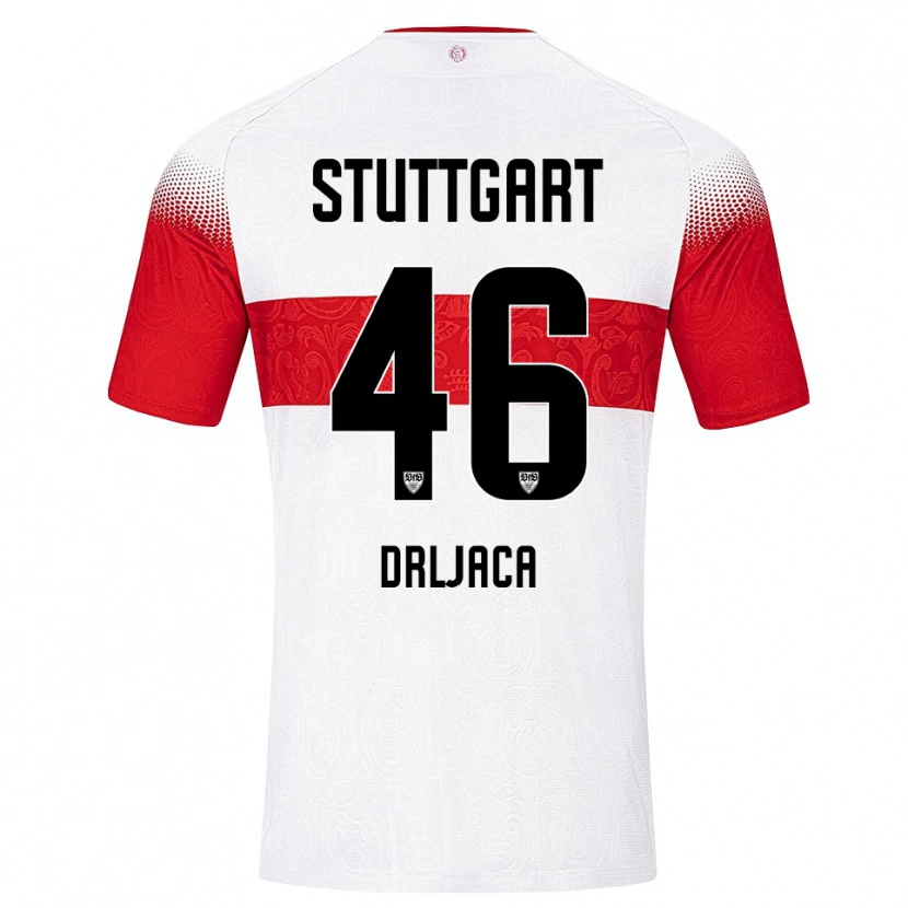 Danxen Criança Camisola Stefan Drljaca #46 Branco Vermelho Amarelo Principal 2026/27 Camisa