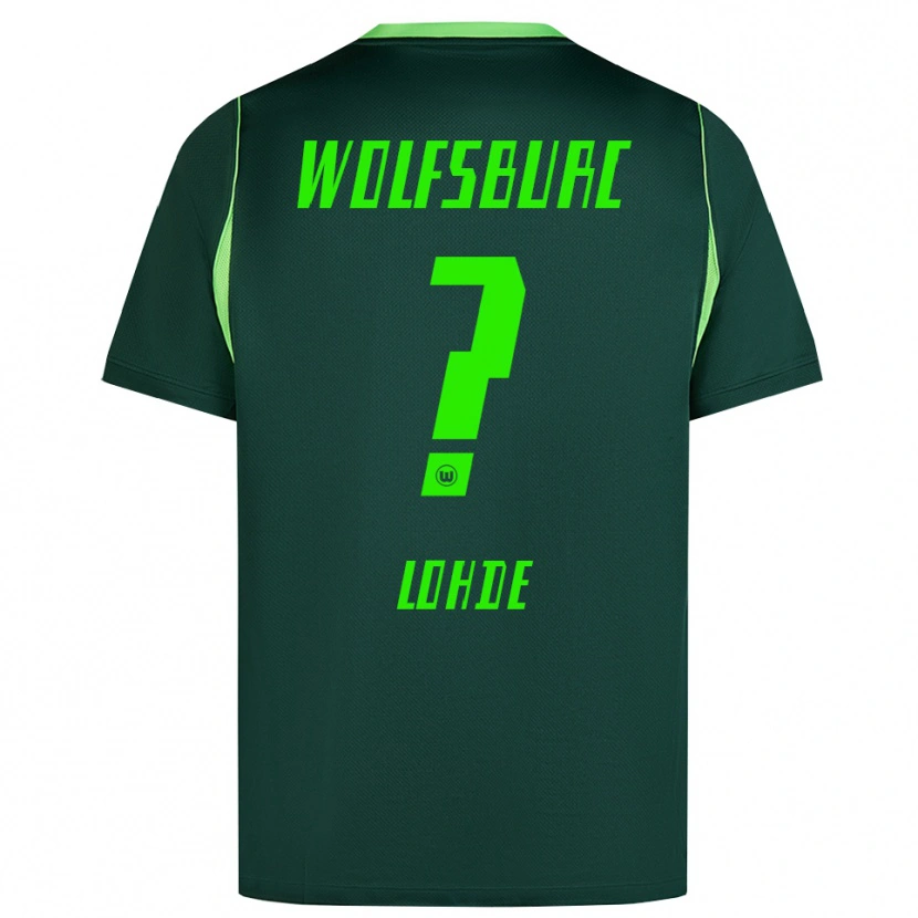 Danxen Criança Camisola Sven Lohde #0 Verde Escuro Branco Principal 2026/27 Camisa