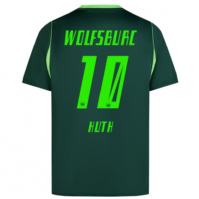 Danxen Criança Camisola Svenja Huth #10 Verde Escuro Branco Principal 2026/27 Camisa