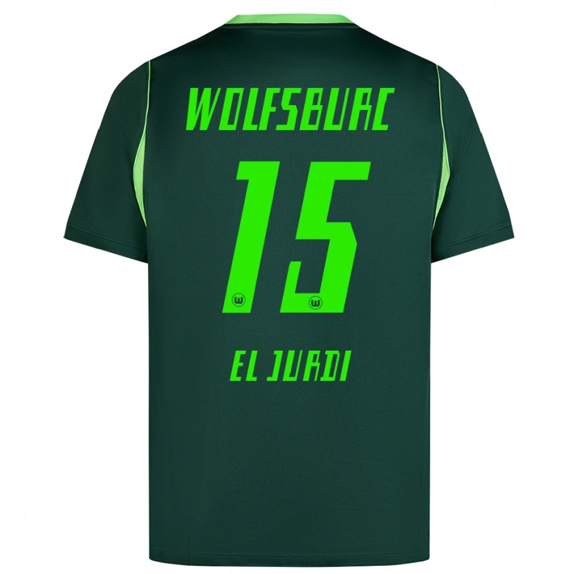 Danxen Criança Camisola Joud El Jurdi #15 Verde Escuro Branco Principal 2026/27 Camisa