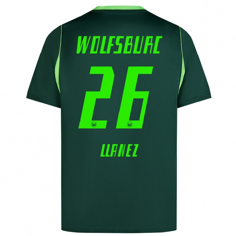 Danxen Criança Camisola Ulysses Llanez #26 Verde Escuro Branco Principal 2026/27 Camisa