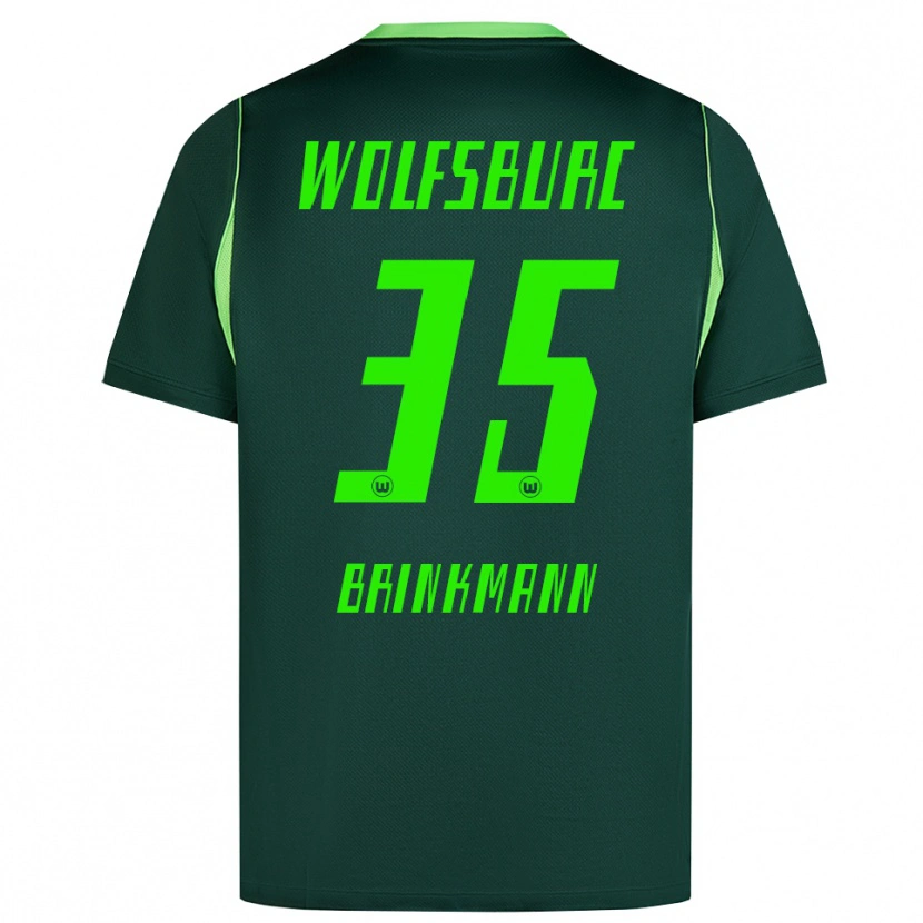 Danxen Criança Camisola Karla Brinkmann #35 Verde Escuro Branco Principal 2026/27 Camisa