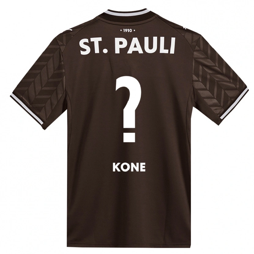 Danxen Criança Camisola Salam Kone #0 Branco Café Principal 2026/27 Camisa