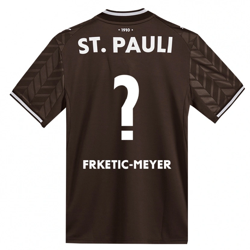 Danxen Criança Camisola Noah Frketic-Meyer #0 Branco Café Principal 2026/27 Camisa