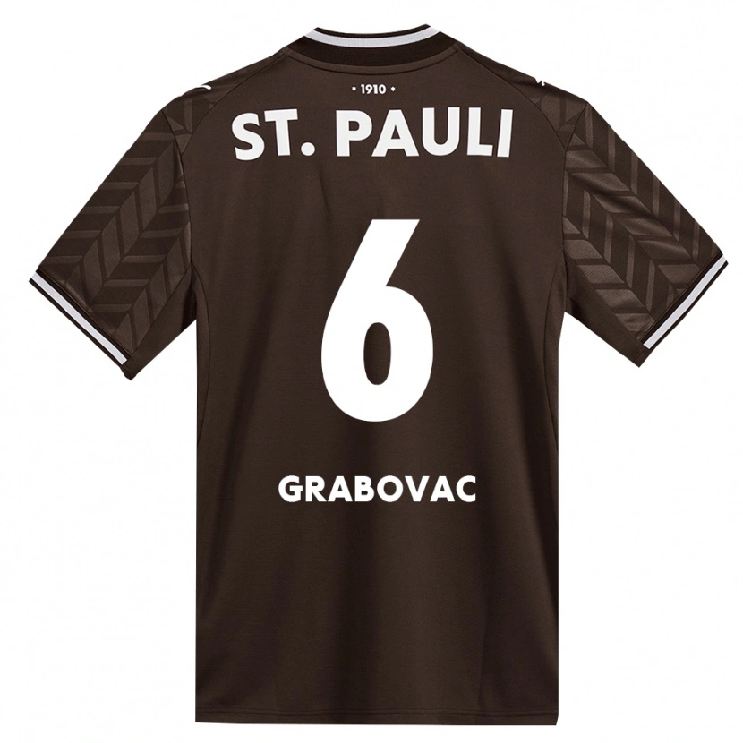 Danxen Criança Camisola Danijel Grabovac #6 Branco Café Principal 2026/27 Camisa
