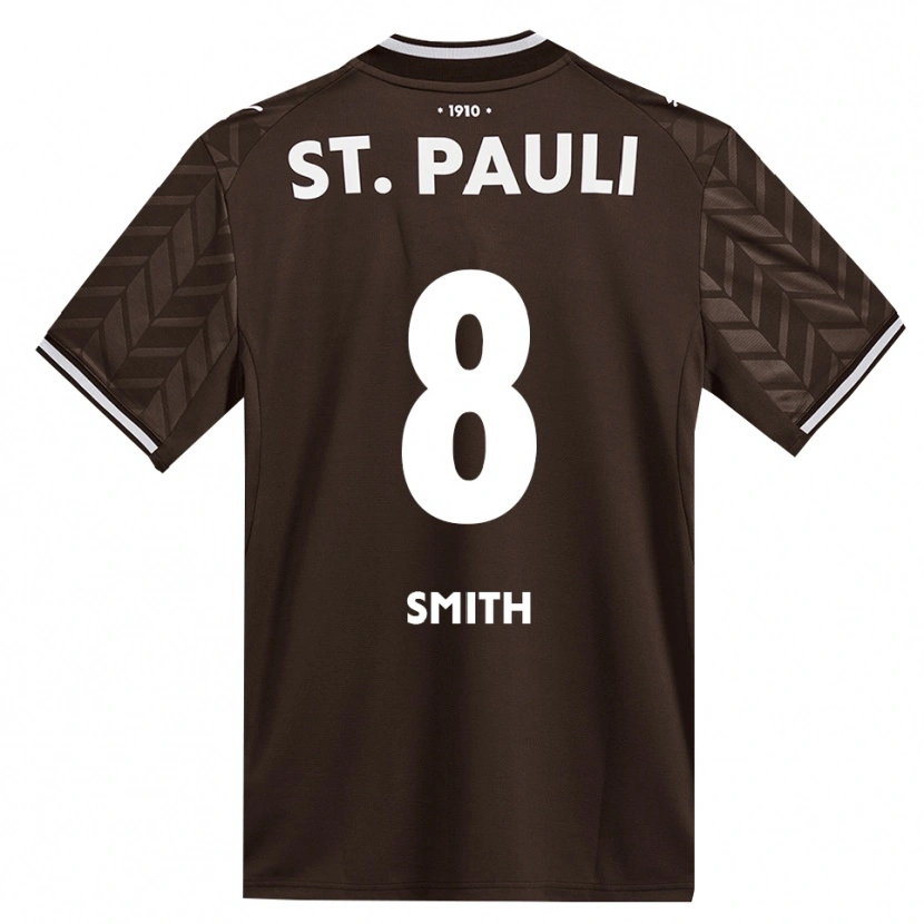 Danxen Criança Camisola Eric Smith #8 Branco Café Principal 2026/27 Camisa