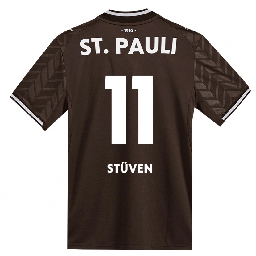Danxen Criança Camisola Max Stüven #11 Branco Café Principal 2026/27 Camisa