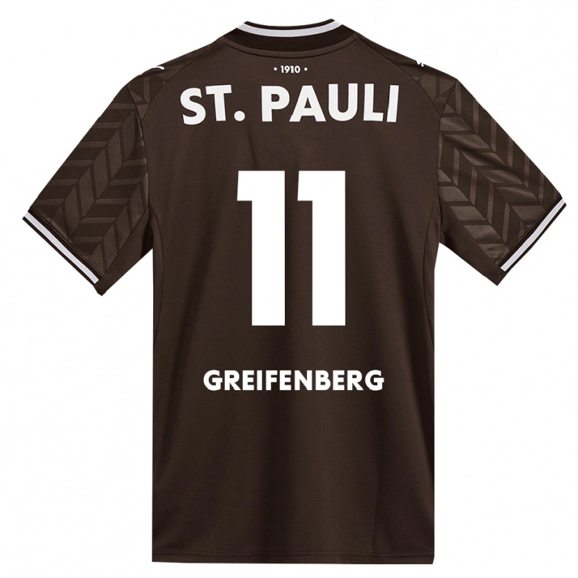 Danxen Criança Camisola Ann-Sophie Greifenberg #11 Branco Café Principal 2026/27 Camisa