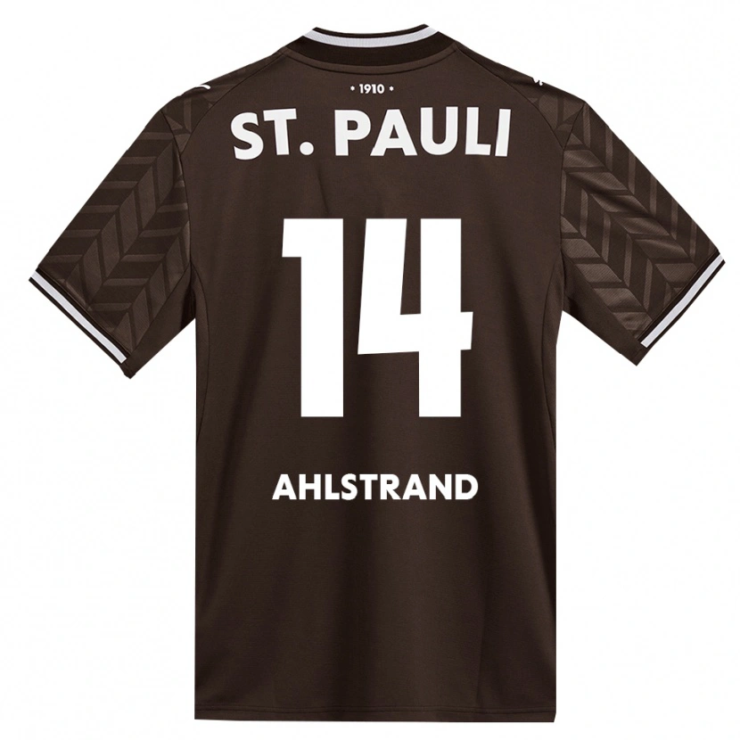 Danxen Criança Camisola Erik Ahlstrand #14 Branco Café Principal 2026/27 Camisa