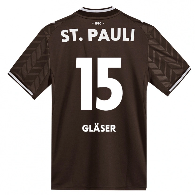 Danxen Criança Camisola Julian Gläser #15 Branco Café Principal 2026/27 Camisa