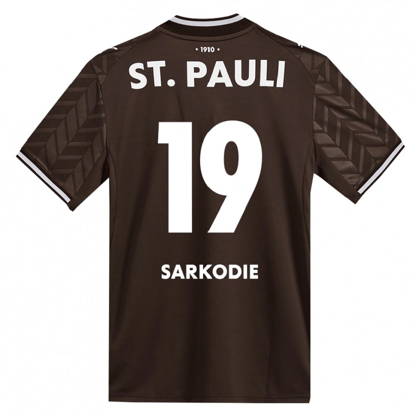 Danxen Criança Camisola Joel Sarkodie #19 Branco Café Principal 2026/27 Camisa