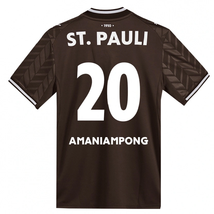 Danxen Criança Camisola Marces Amaniampong #20 Branco Café Principal 2026/27 Camisa