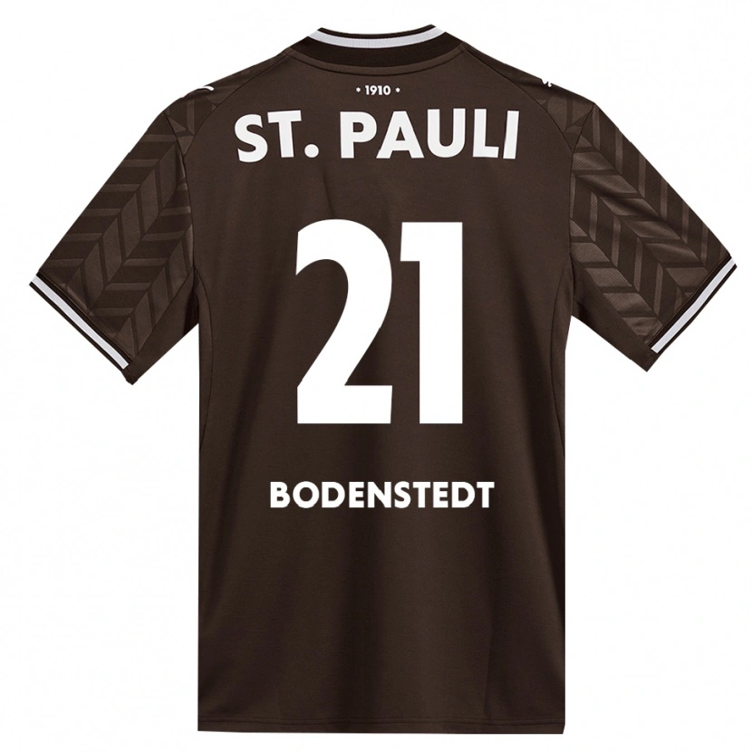 Danxen Criança Camisola Paula Bodenstedt #21 Branco Café Principal 2026/27 Camisa