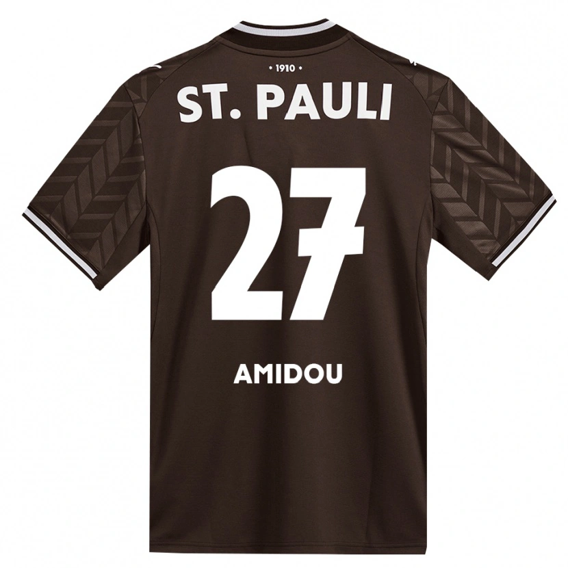 Danxen Criança Camisola Amir Amidou #27 Branco Café Principal 2026/27 Camisa