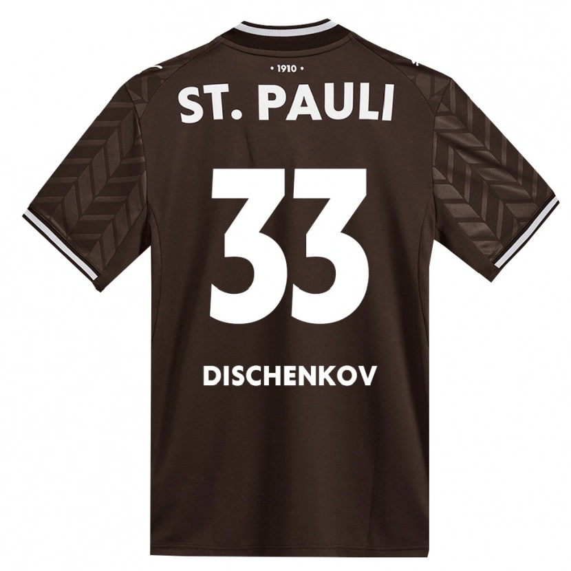 Danxen Criança Camisola Dimitri Dischenkov #33 Branco Café Principal 2026/27 Camisa