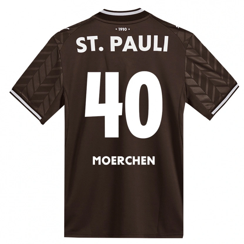 Danxen Criança Camisola Theo Moerchen #40 Branco Café Principal 2026/27 Camisa