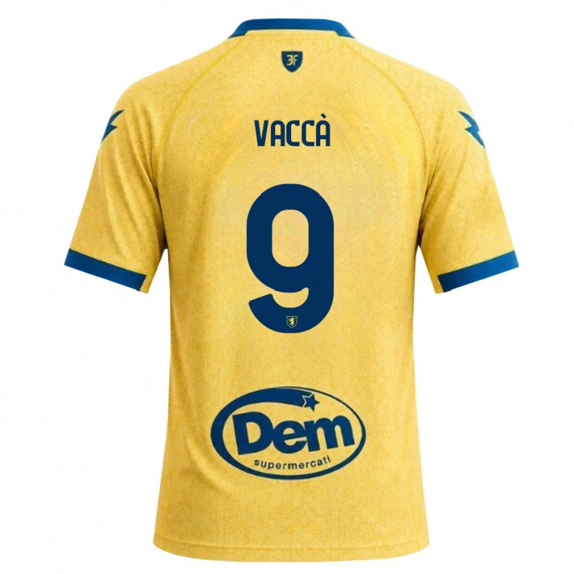 Danxen Criança Camisola Antonio Vaccà #9 Caqui Preto Azul Principal 2026/27 Camisa