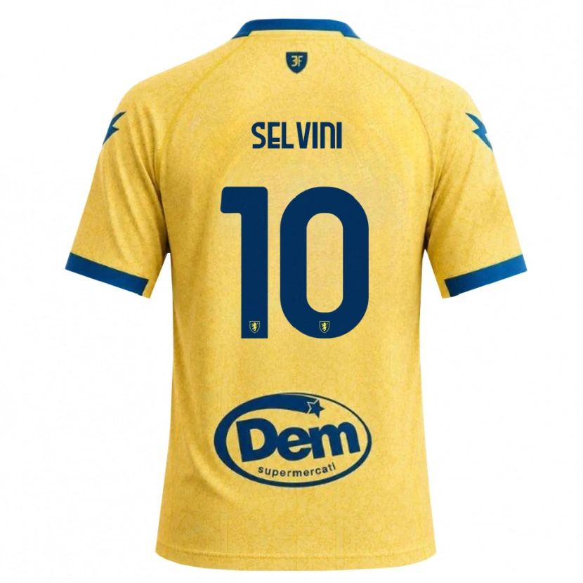 Danxen Criança Camisola Alessandro Selvini #10 Caqui Preto Azul Principal 2026/27 Camisa