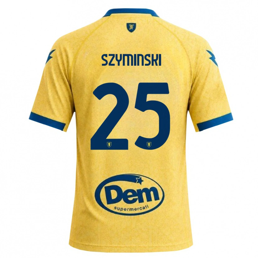Danxen Criança Camisola Przemyslaw Szyminski #25 Caqui Preto Azul Principal 2026/27 Camisa