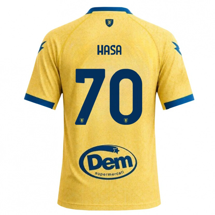 Danxen Criança Camisola Luis Hasa #70 Caqui Preto Azul Principal 2026/27 Camisa
