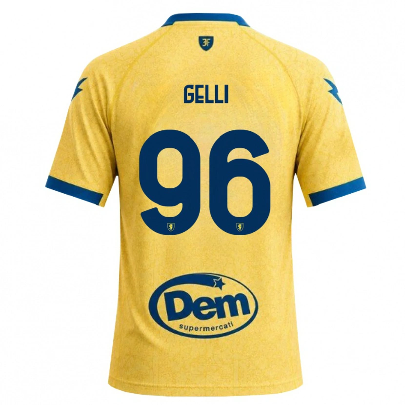 Danxen Criança Camisola Francesco Gelli #96 Caqui Preto Azul Principal 2026/27 Camisa