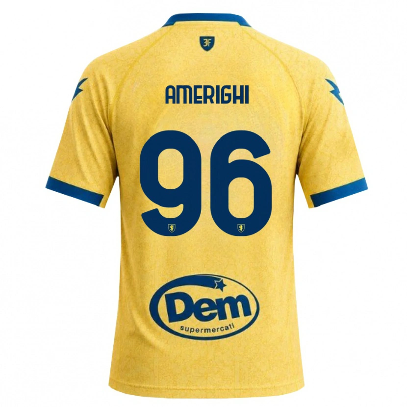 Danxen Criança Camisola Igor Amerighi #96 Caqui Preto Azul Principal 2026/27 Camisa