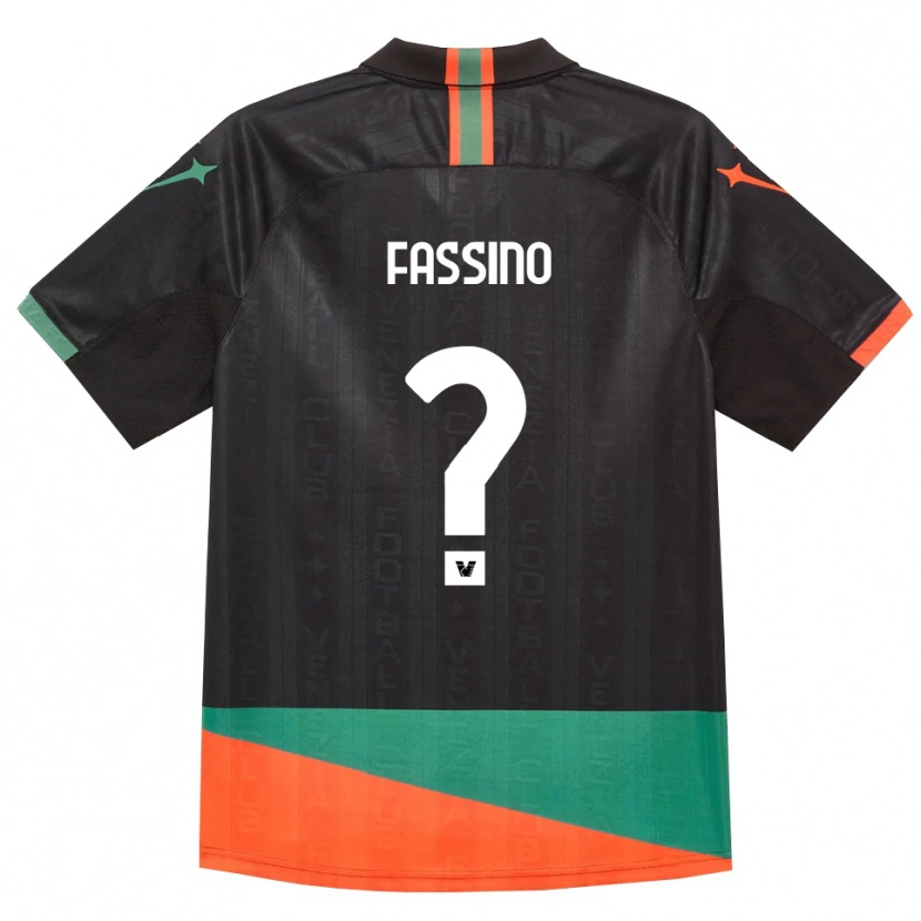 Danxen Criança Camisola Simone Fassino #0 Preto Laranja Verde Principal 2026/27 Camisa