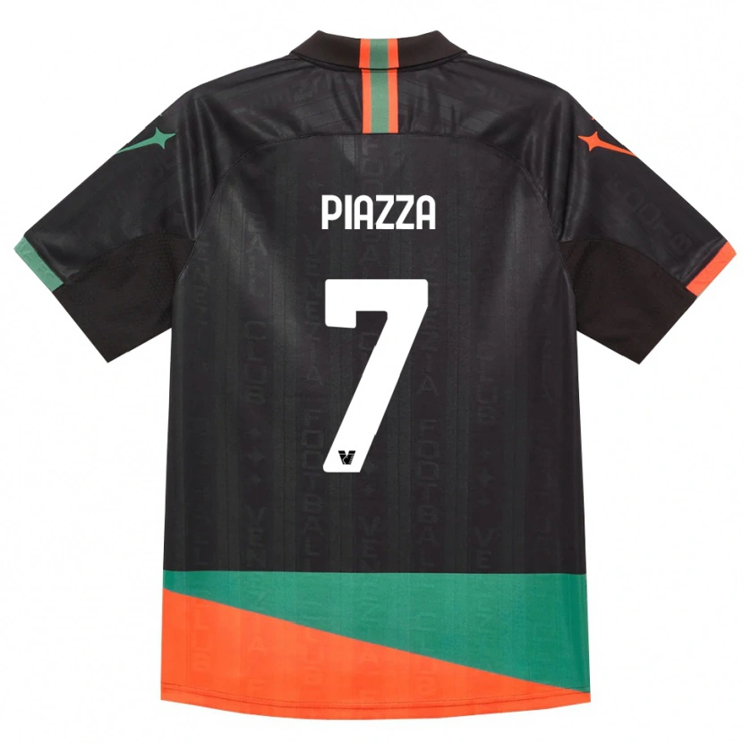 Danxen Criança Camisola Massimiliano Piazza #7 Preto Laranja Verde Principal 2026/27 Camisa