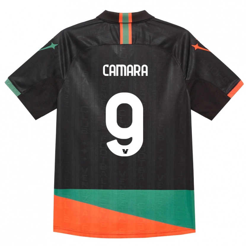 Danxen Criança Camisola Bakary Camara #9 Preto Laranja Verde Principal 2026/27 Camisa