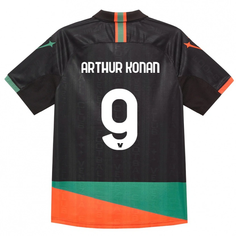 Danxen Criança Camisola Demoye Arthur Konan #9 Preto Laranja Verde Principal 2026/27 Camisa
