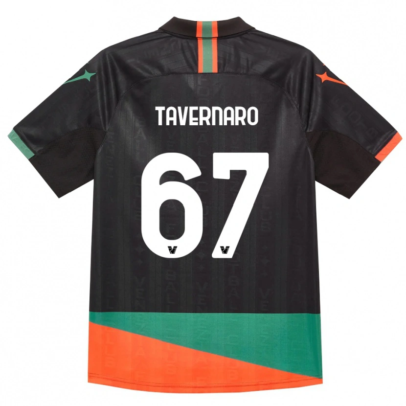 Danxen Criança Camisola Federico Tavernaro #67 Preto Laranja Verde Principal 2026/27 Camisa