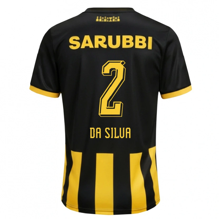 Danxen Criança Camisola Gabriel Da Silva #2 Preto Amarelo Principal 2026/27 Camisa