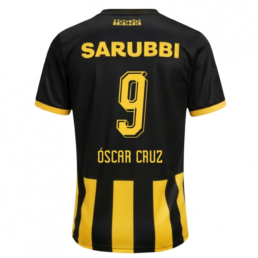 Danxen Criança Camisola Óscar Cruz #9 Preto Amarelo Principal 2026/27 Camisa