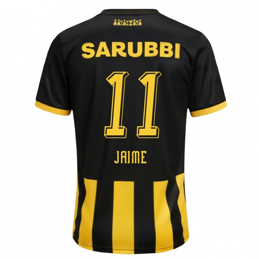 Danxen Criança Camisola Leonel Jaime #11 Preto Amarelo Principal 2026/27 Camisa