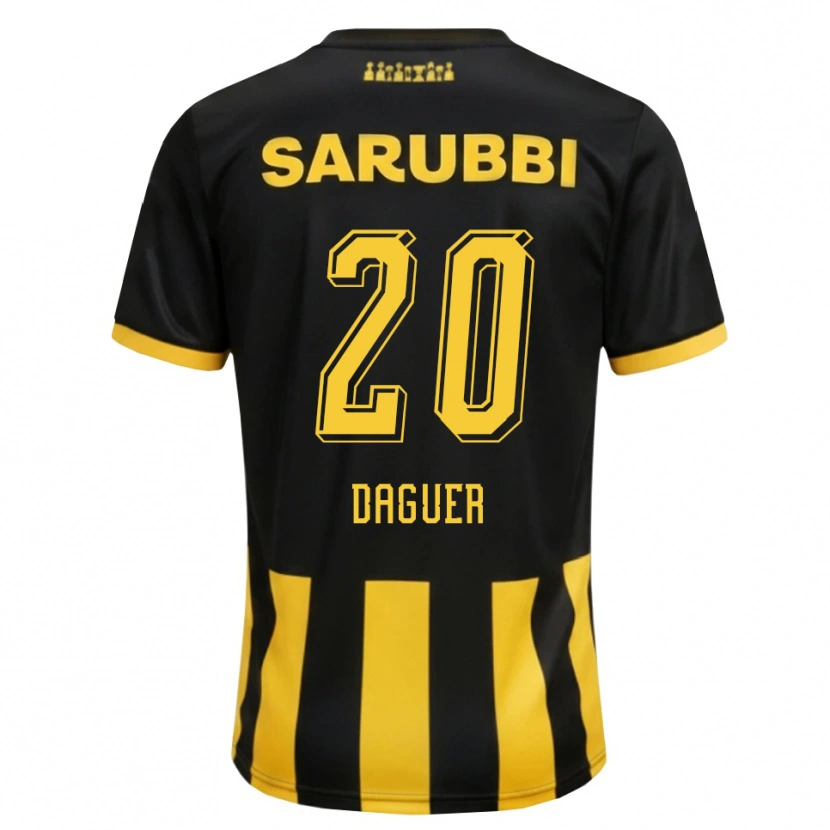 Danxen Criança Camisola Julio Daguer #20 Preto Amarelo Principal 2026/27 Camisa