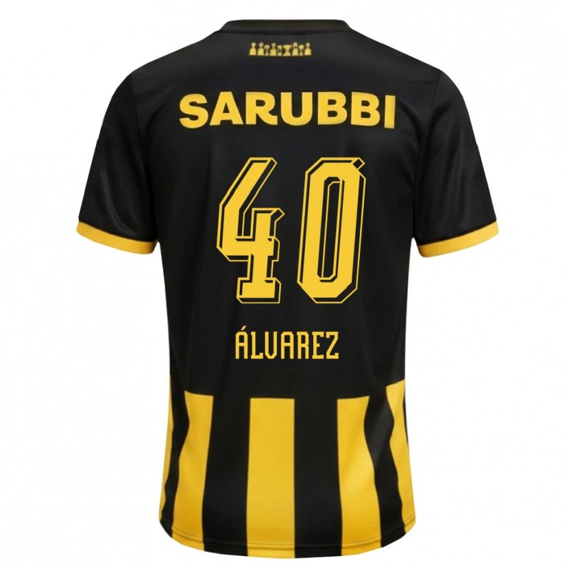 Danxen Criança Camisola Brandon Álvarez #40 Preto Amarelo Principal 2026/27 Camisa