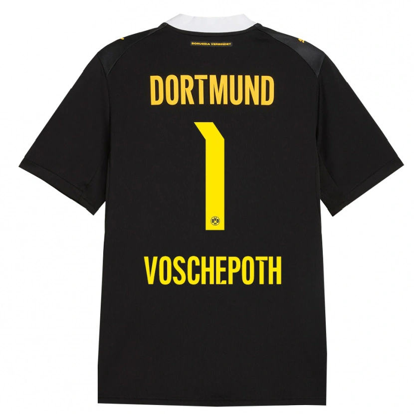 Danxen Criança Camisola Jan Voschepoth #1 Preto Vermelho Amarelo Alternativa 2026/27 Camisa