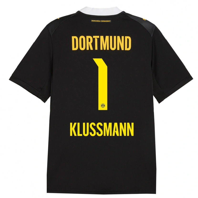 Danxen Criança Camisola Leon Klußmann #1 Preto Vermelho Amarelo Alternativa 2026/27 Camisa