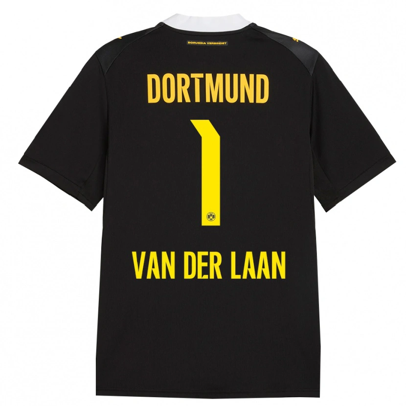 Danxen Criança Camisola Laura Van Der Laan #1 Preto Vermelho Amarelo Alternativa 2026/27 Camisa