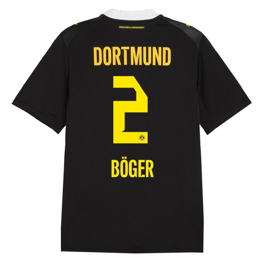 Danxen Criança Camisola Mia Böger #2 Preto Vermelho Amarelo Alternativa 2026/27 Camisa