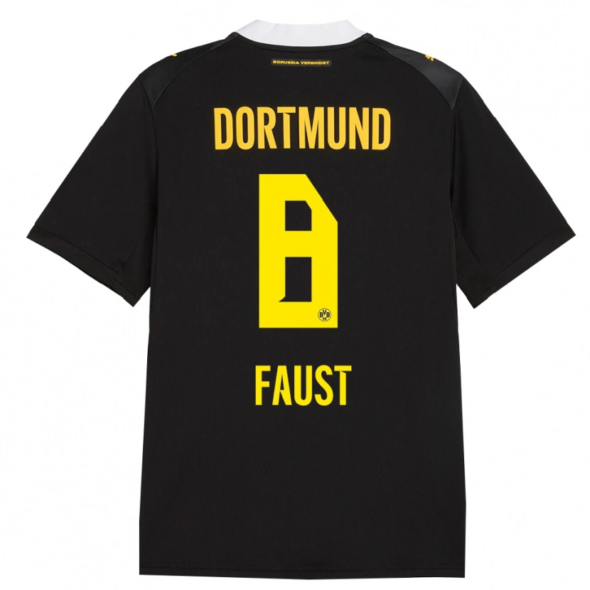 Danxen Criança Camisola Tom Faust #8 Preto Vermelho Amarelo Alternativa 2026/27 Camisa